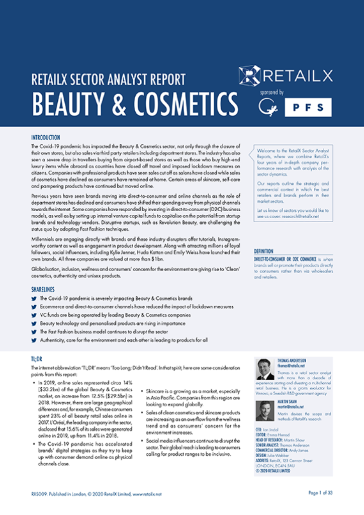 Beauty & Cosmetics Report 2020